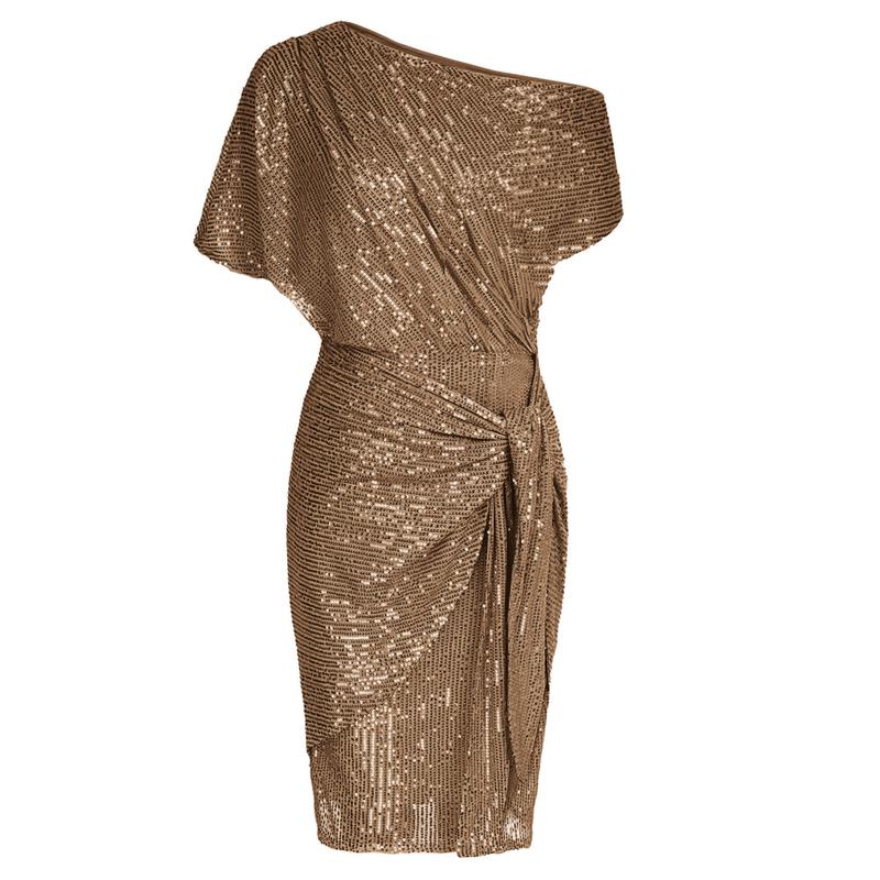 Aurelia | Glamorous Sequined Off-Shoulder Bodycon Party Dress
