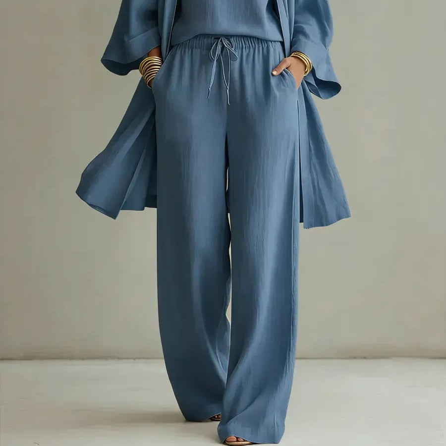 Elara | Effortless Linen-Cotton Three-Piece Set