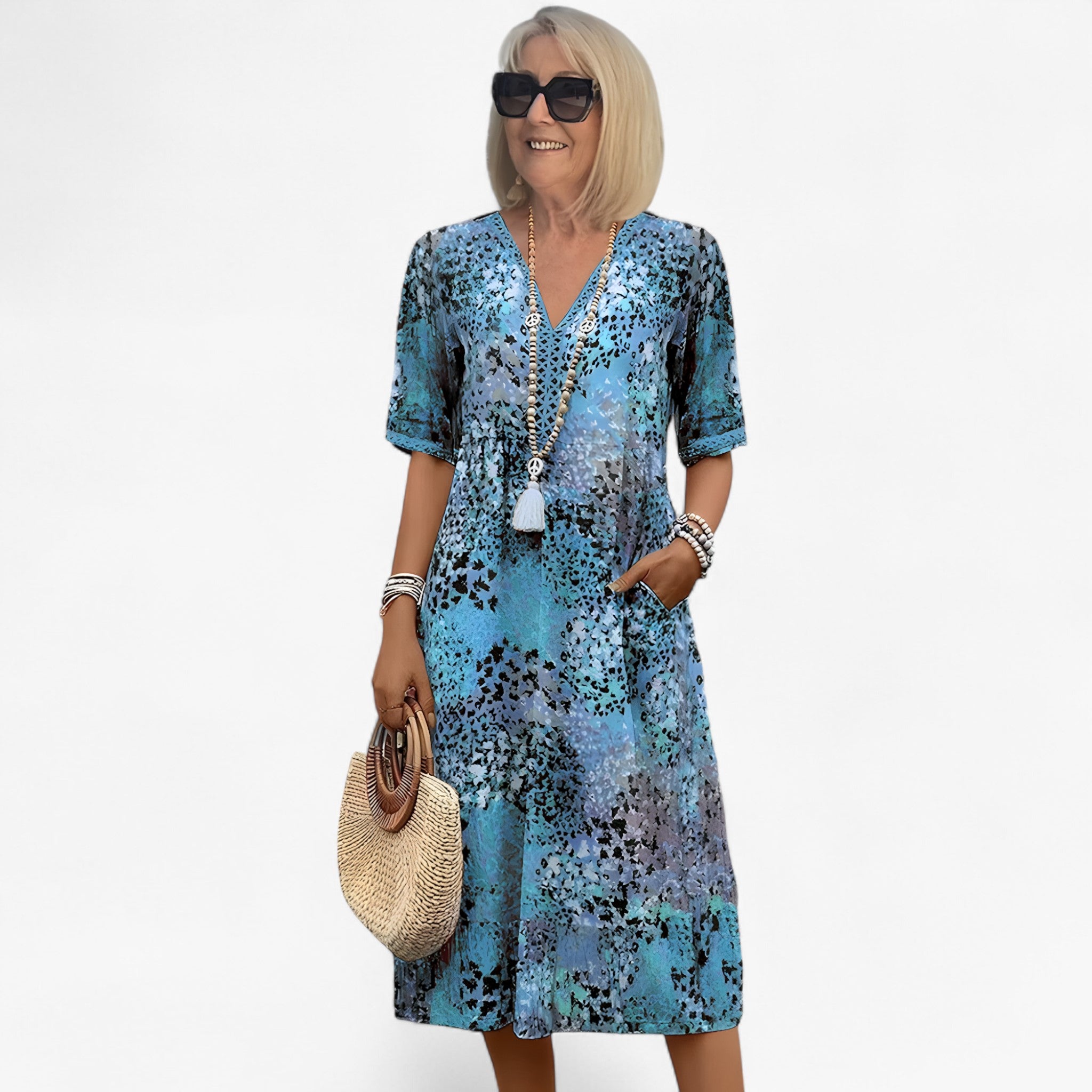 Dress with floral print