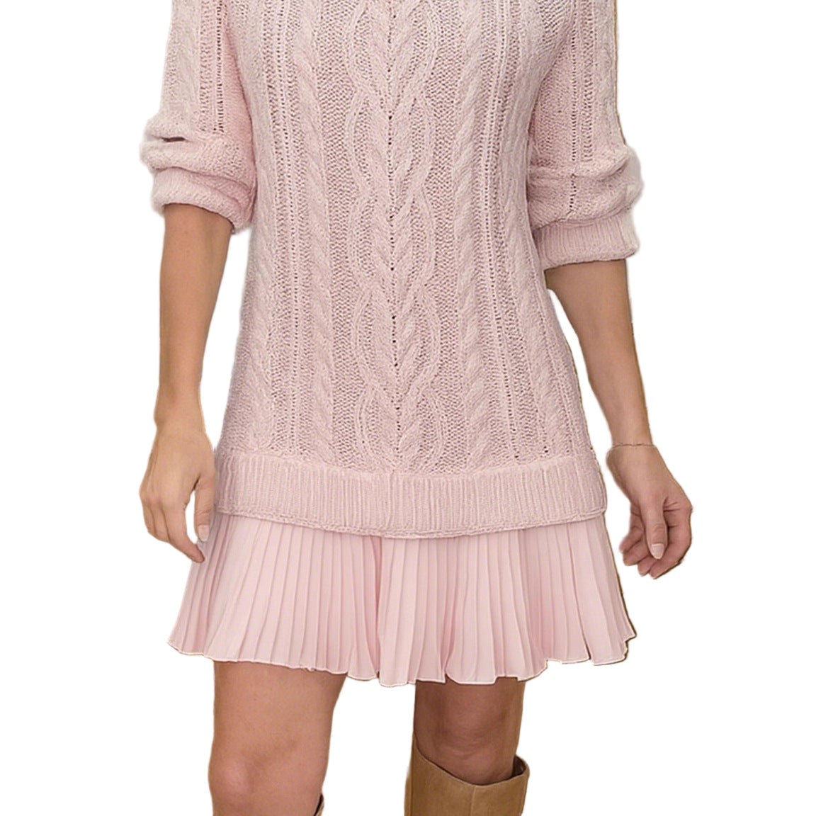 Nika - Modern short knitted dress