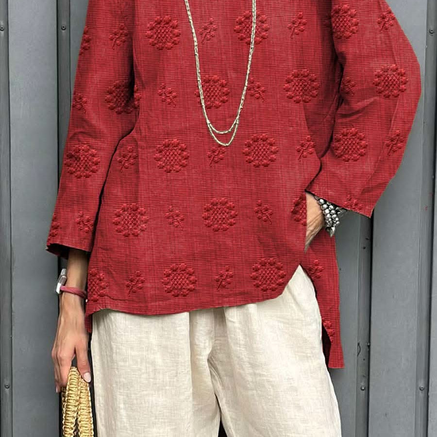 Women's Maryan Vintage Floral Shirt - Timeless Bloom Print for