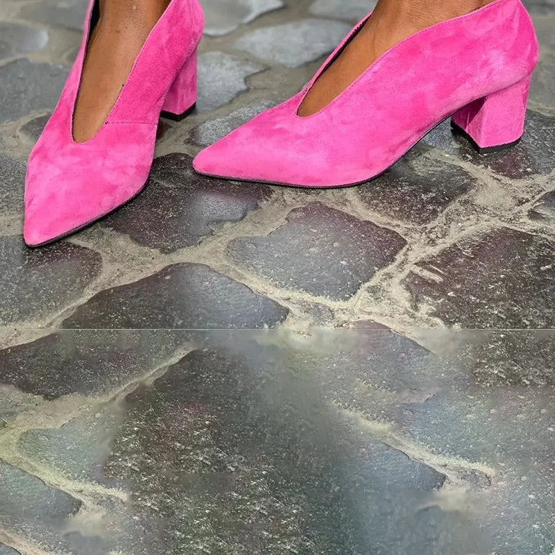 Women's ELEGANT BLOCK HEEL PUMPS