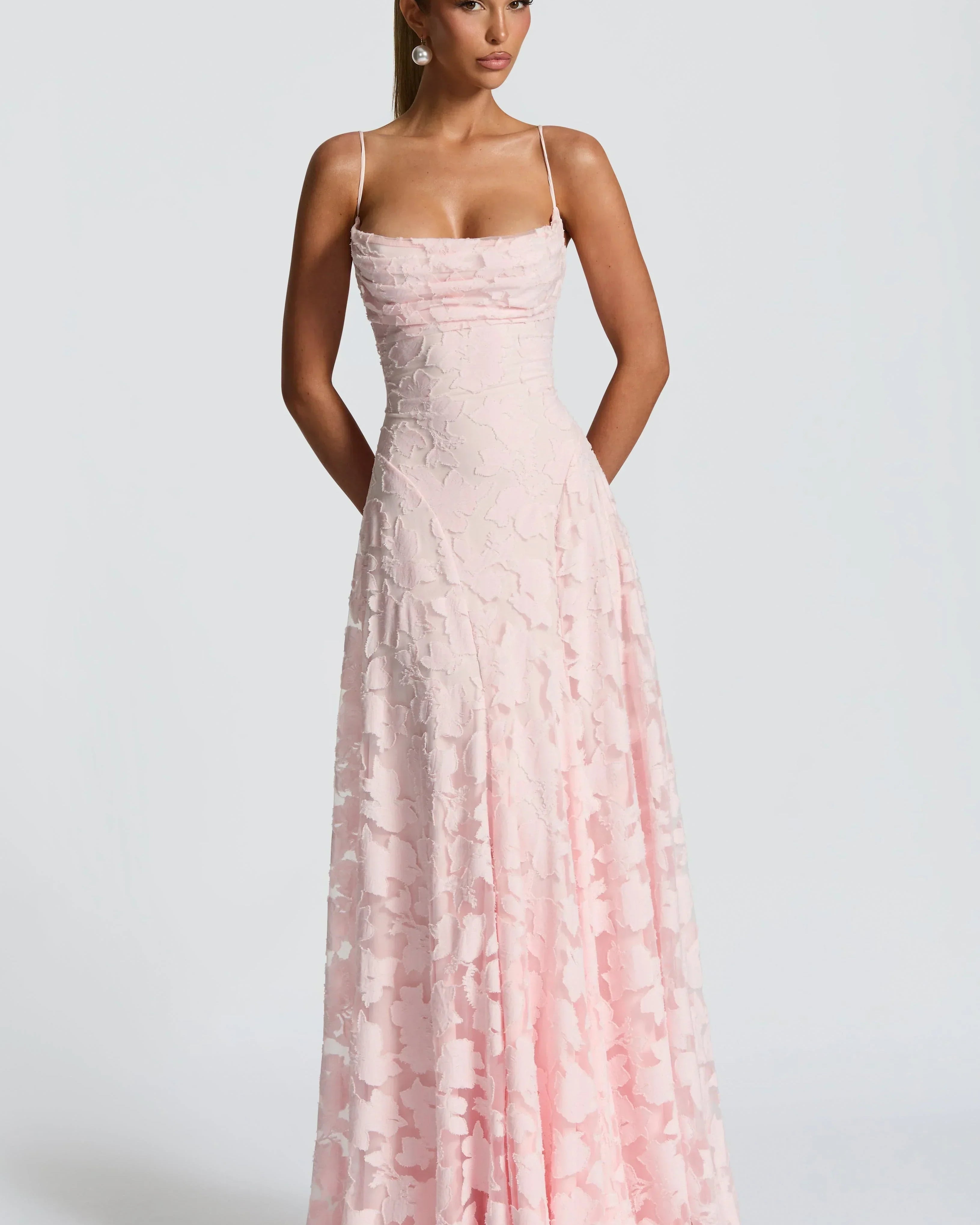 Aveline |Elegant Lace Corset Maxi Dress - Glamorous Evening Gown