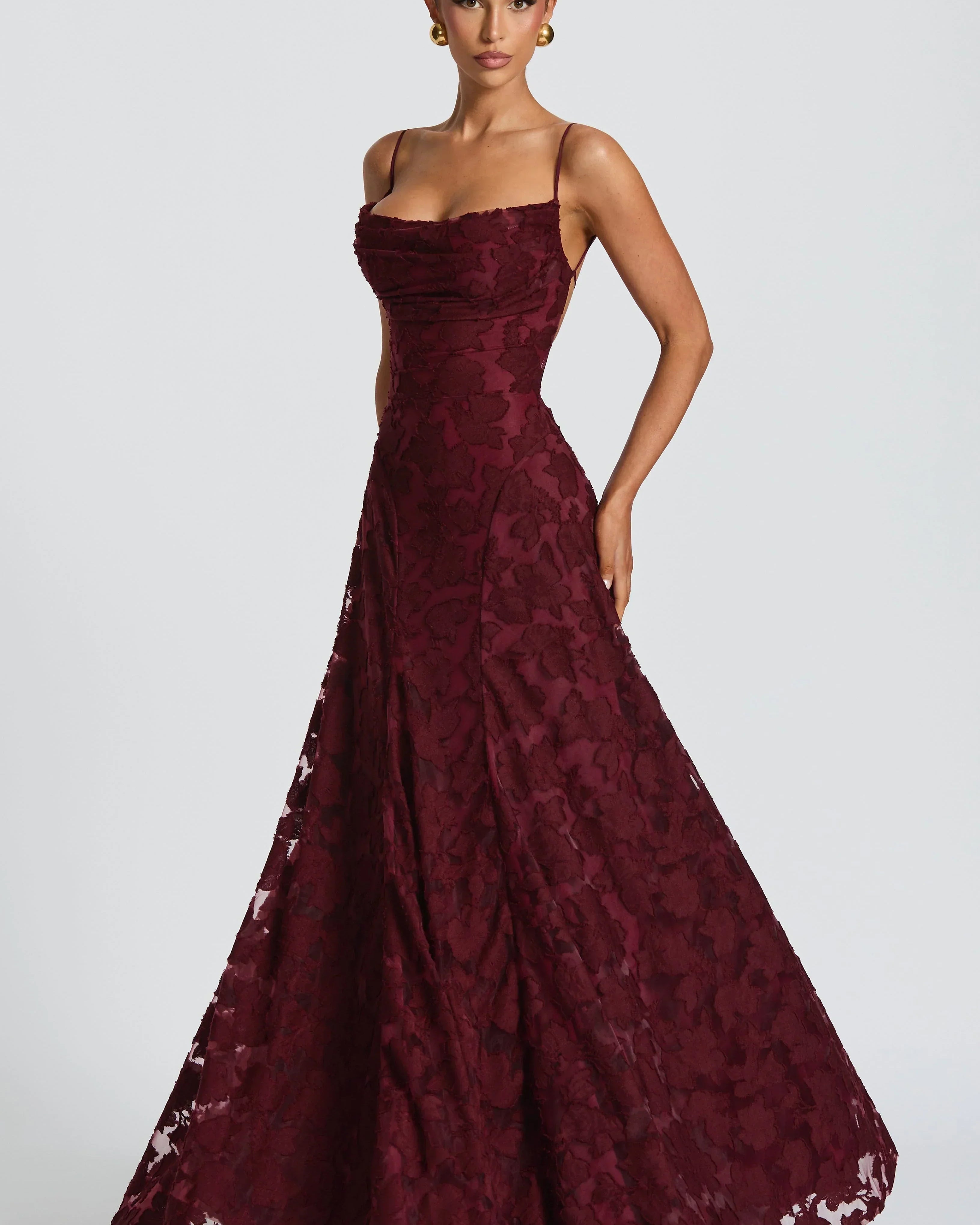 Aveline |Elegant Lace Corset Maxi Dress - Glamorous Evening Gown
