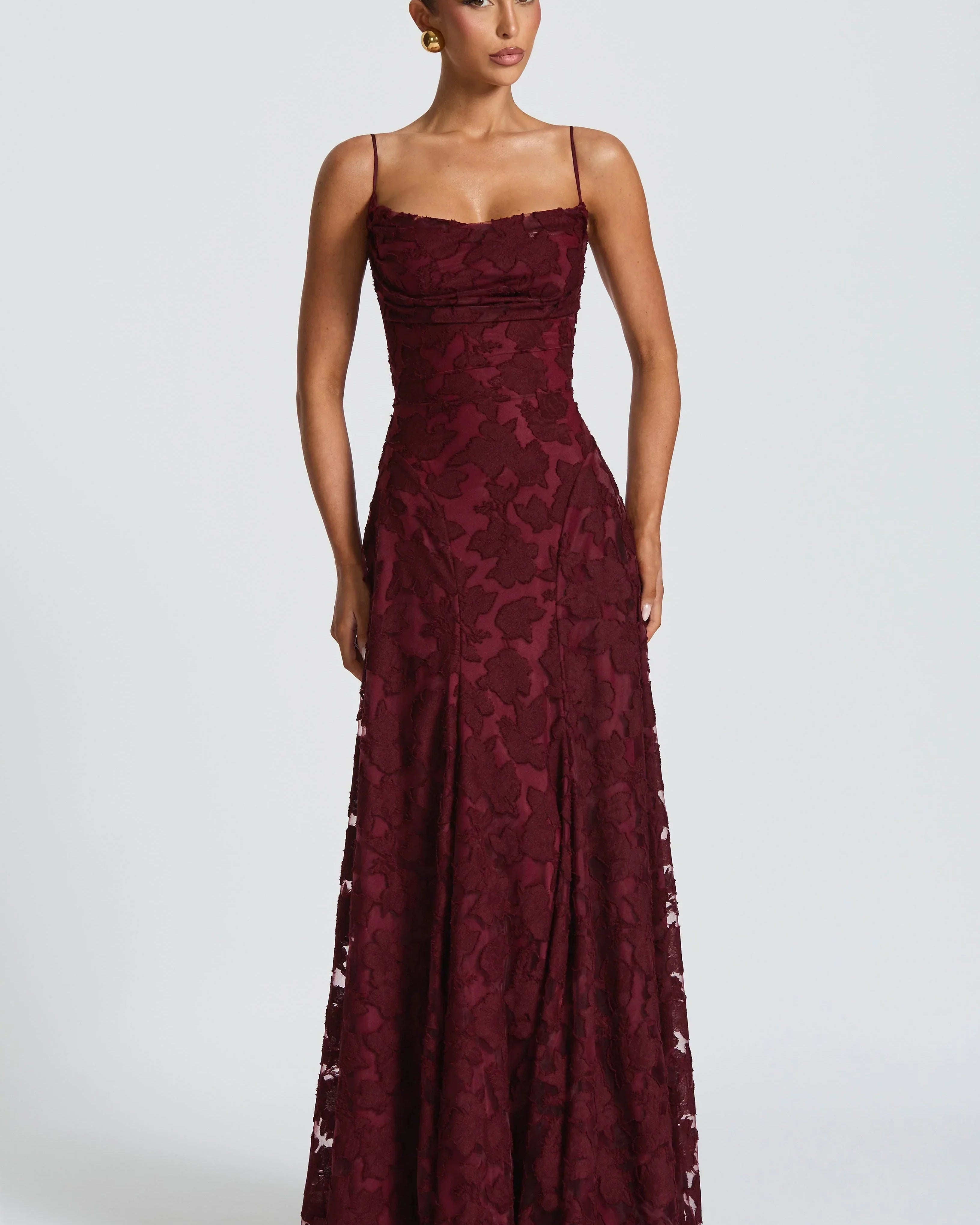 Aveline |Elegant Lace Corset Maxi Dress - Glamorous Evening Gown