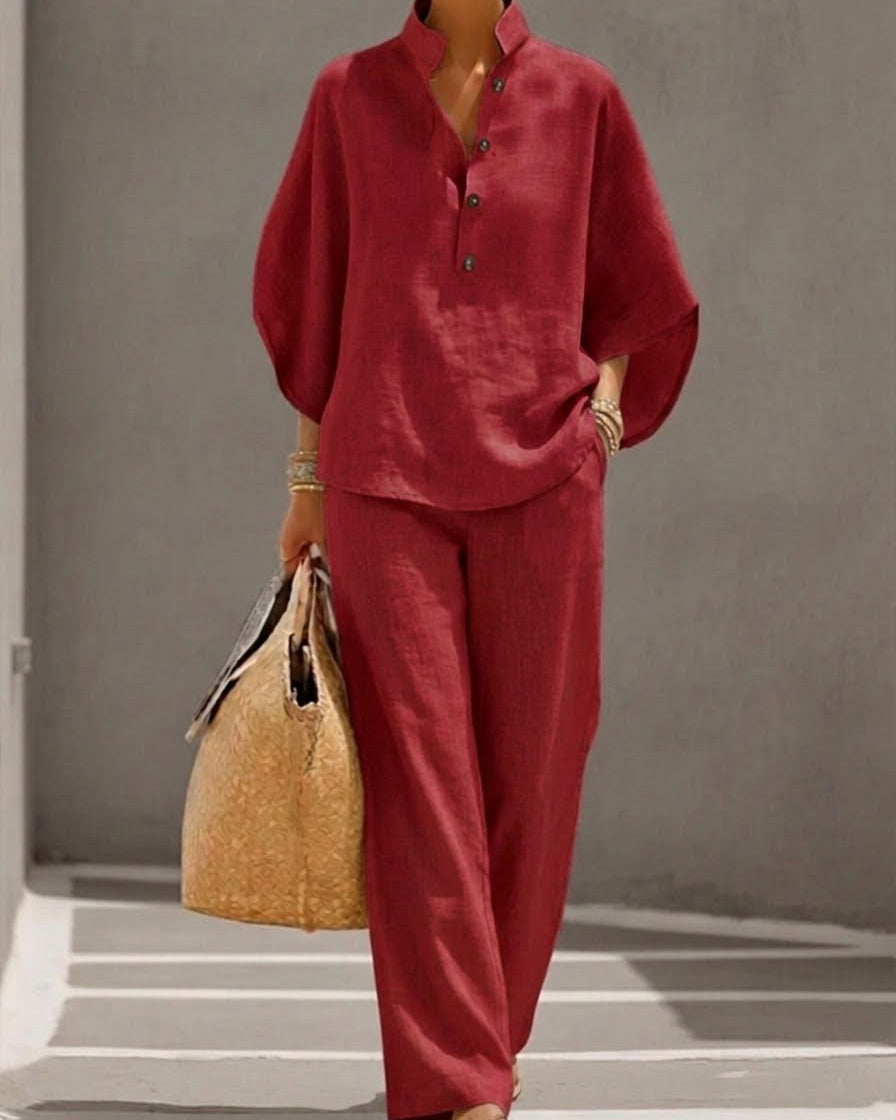 Set : Grace | Classic 2-piece Set in Red van Paper Favor