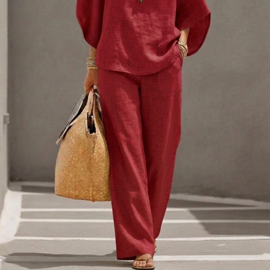 Set : Grace | Classic 2-piece Set in Red van Paper Favor