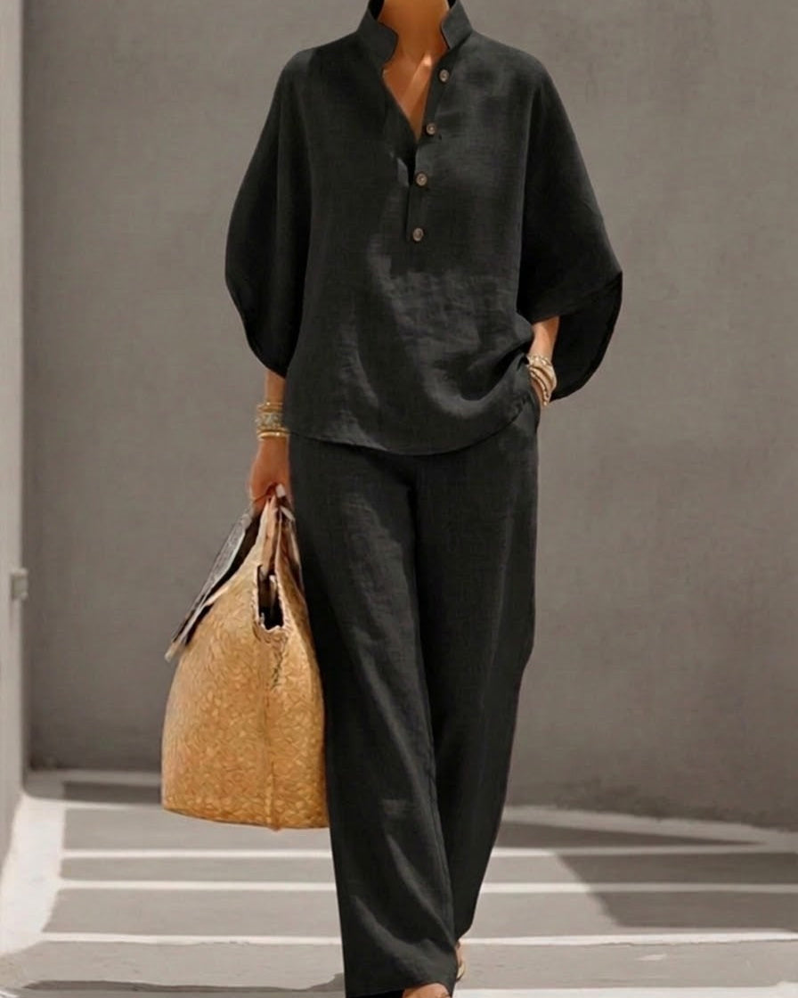 Set : Grace | Classic 2-piece Set in Black van Paper Favor
