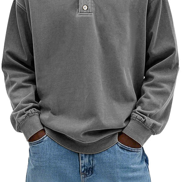 Men > Shirts : Men's Polished Smart-Casual Polo Look in Grey van Paper Favor