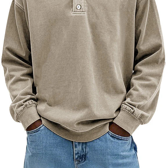 Men > Shirts : Men's Polished Smart-Casual Polo Look in Khaki van Paper Favor