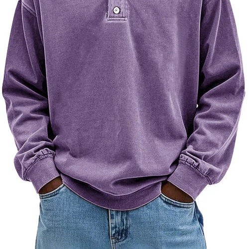 Men > Shirts : Men's Polished Smart-Casual Polo Look in Purple van Paper Favor