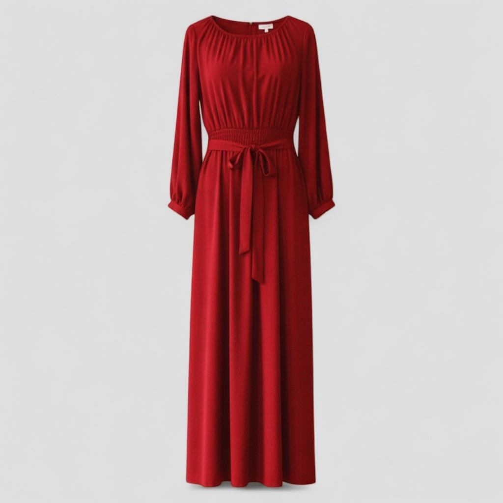 Women's Elegant maxi dress with belt