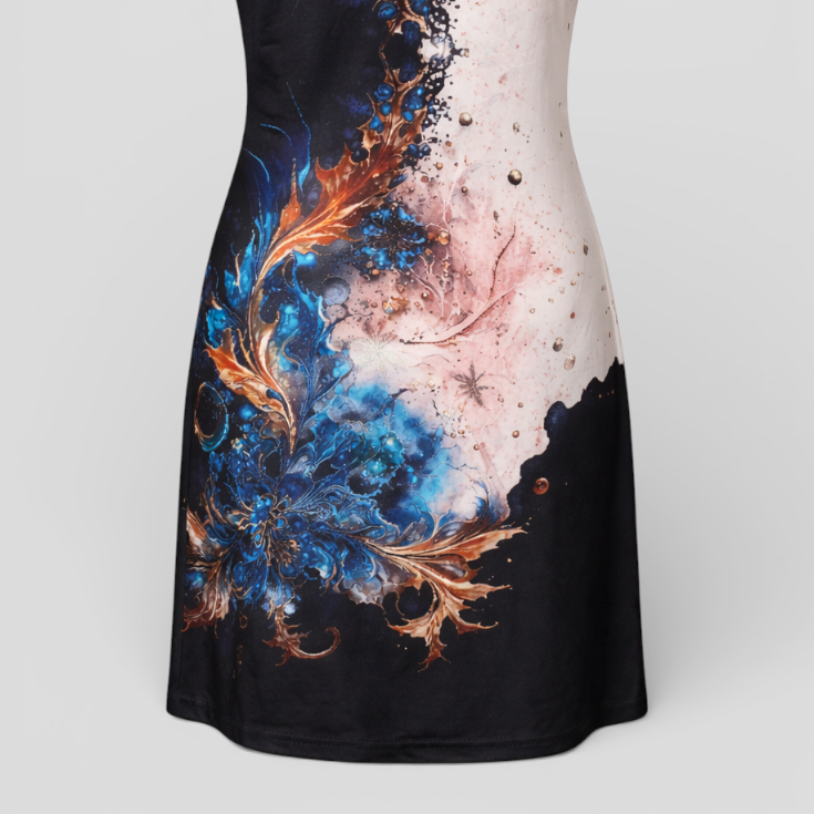 Women's A-Line Summer Dress in Lightweight Fabric
