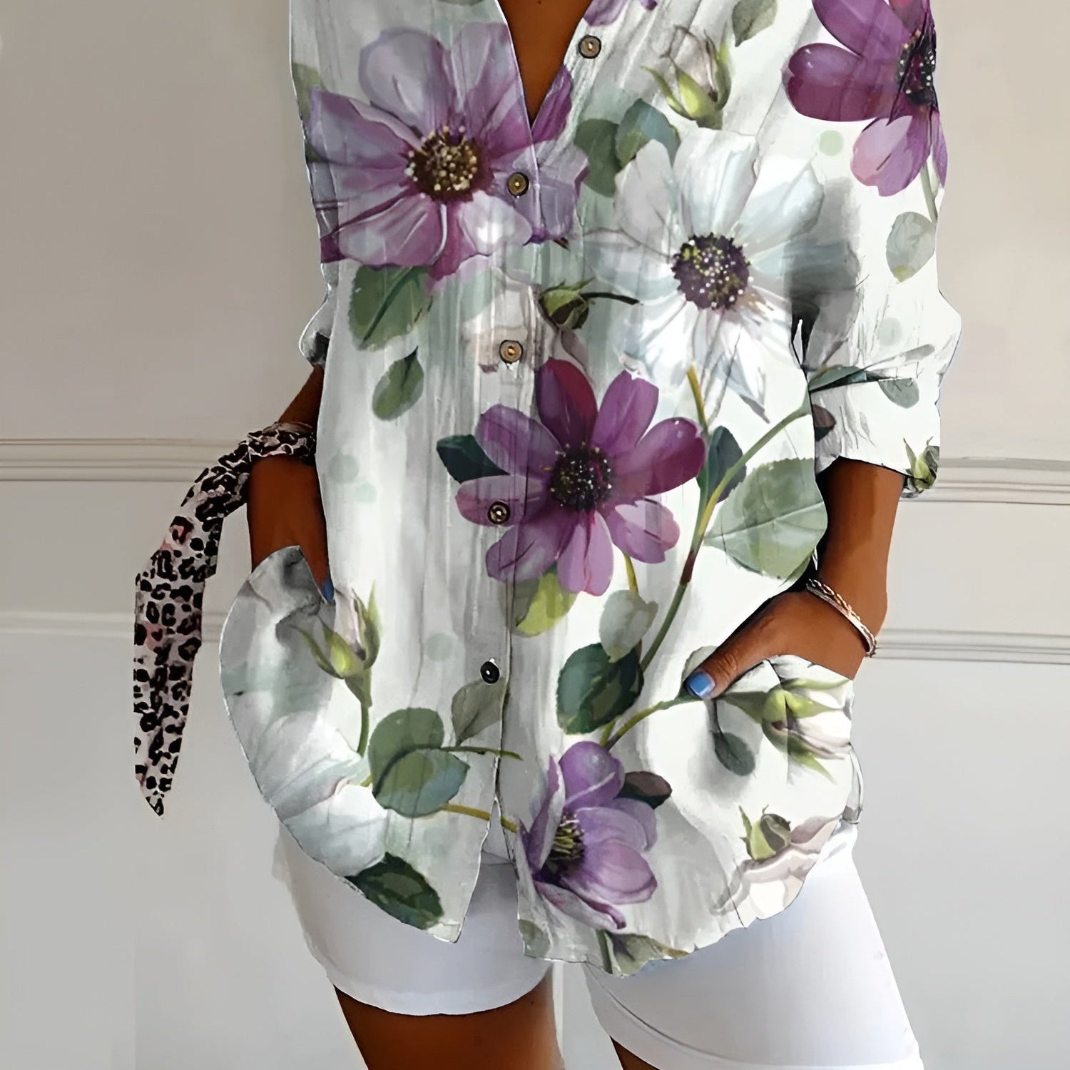 Maia | Floral Summer Blouse