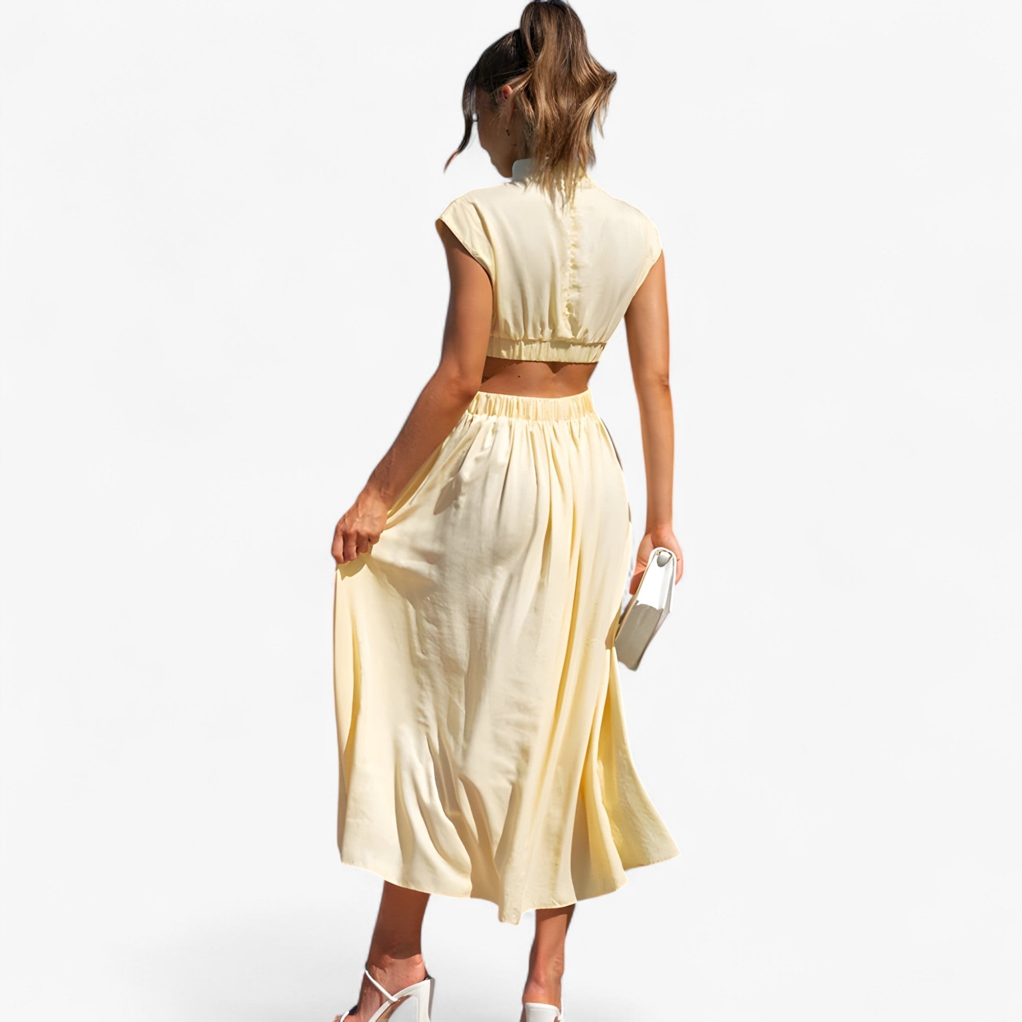 Women's Exclusive high-neck dress for an elegant look