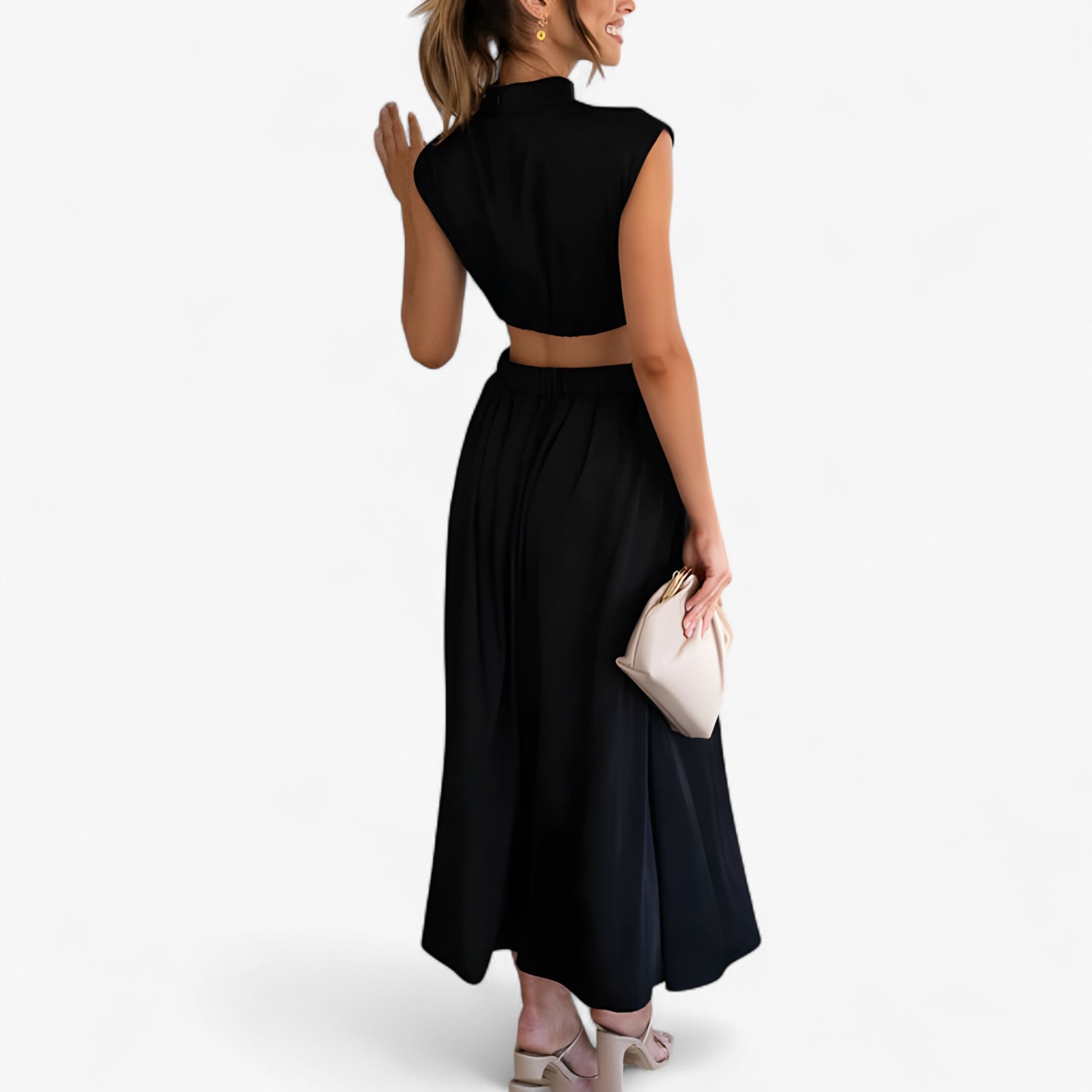 Women's Exclusive high-neck dress for an elegant look