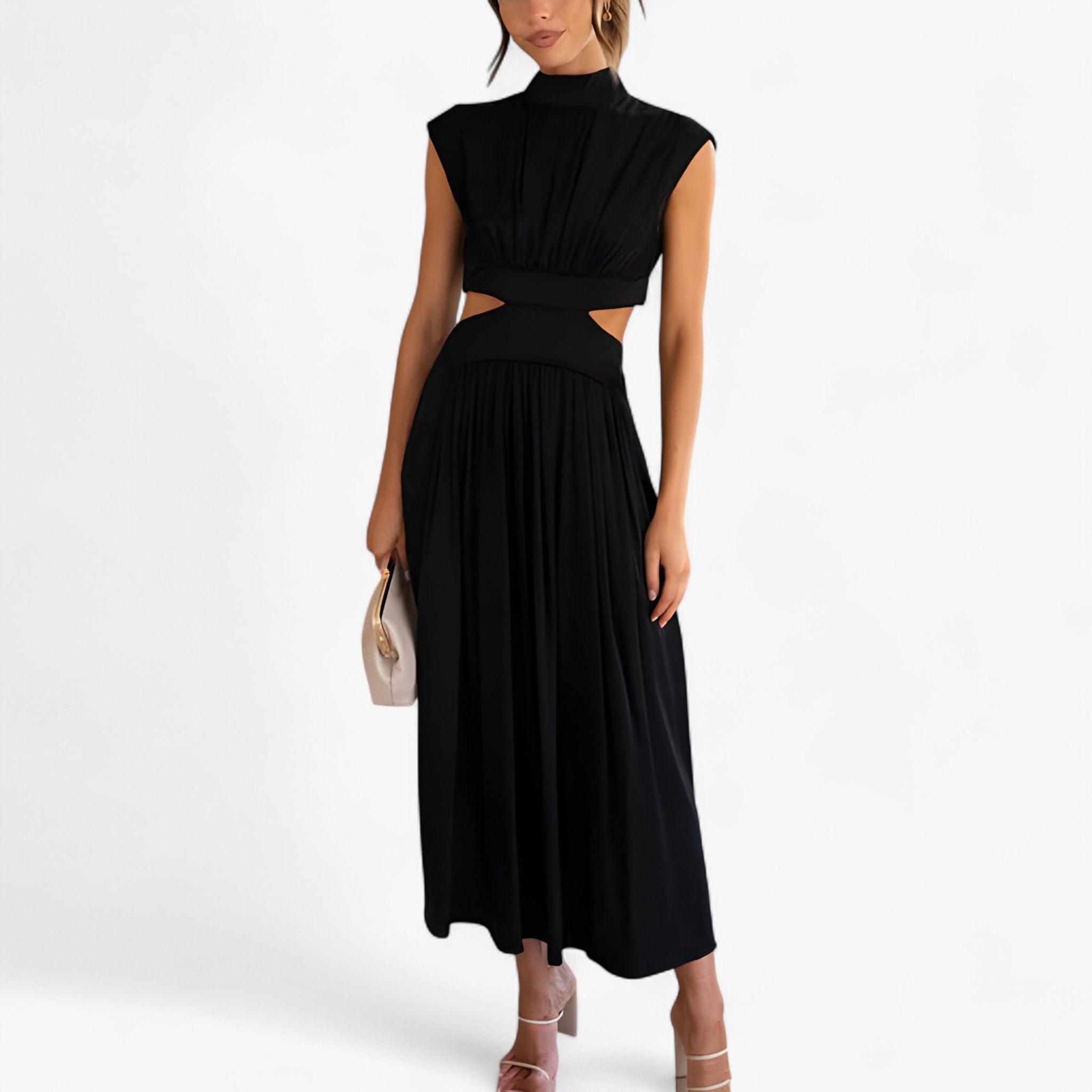 Women's Exclusive high-neck dress for an elegant look