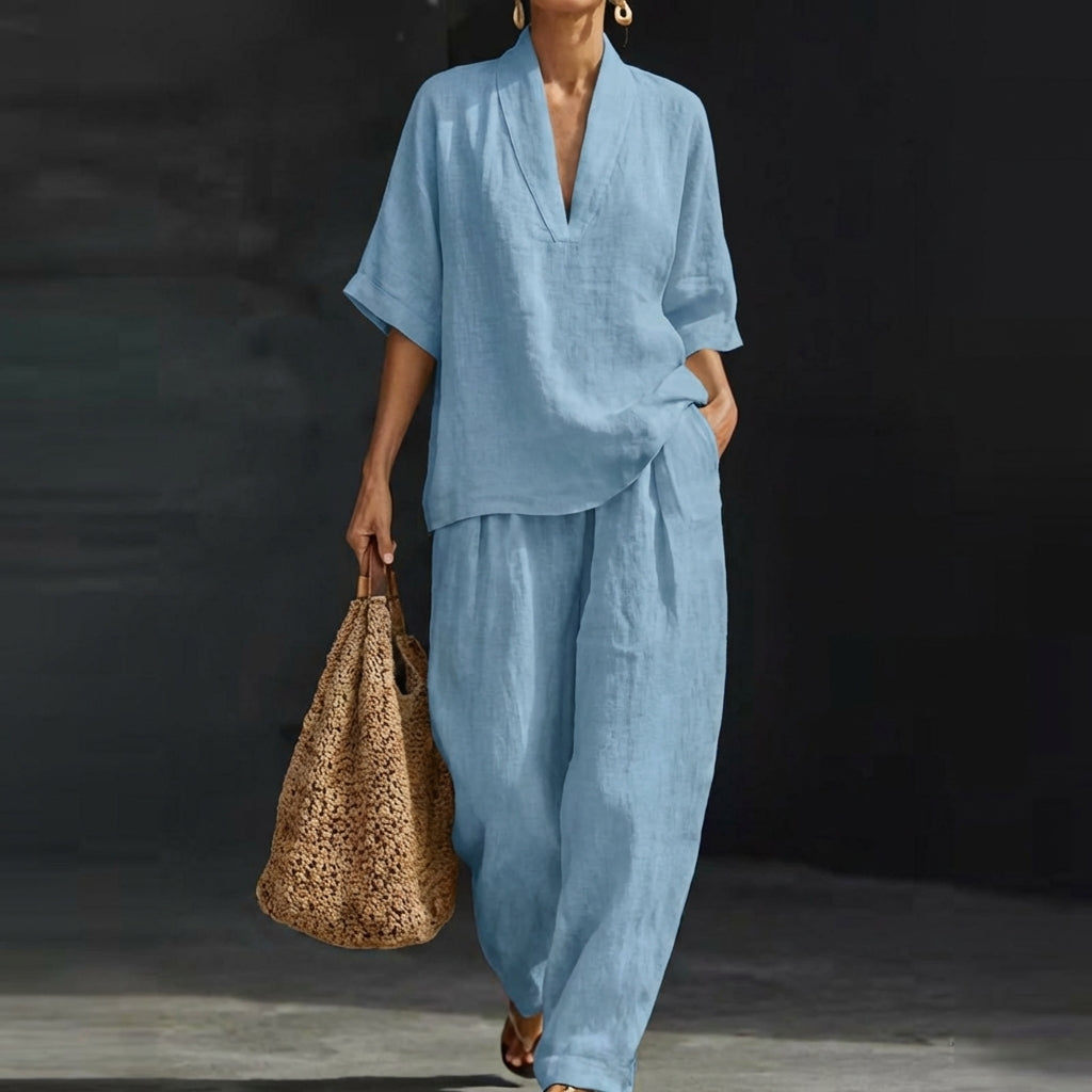 Fiamma classic two-piece set summer wardrobe 2026 Paper Favor