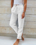 Serena - Relaxed Linen Trousers - Alurea & Co.