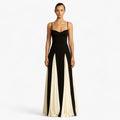 Women's Spaghetti Strap Maxi Dress - Elegant and Sensual Refinement