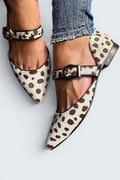 Lucia - Leopard Accent Flats
