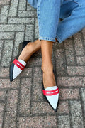 Women's TWO-TONE POINTED SLIPPERS
