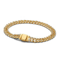 Gold Pavé Cuban Link Bracelet