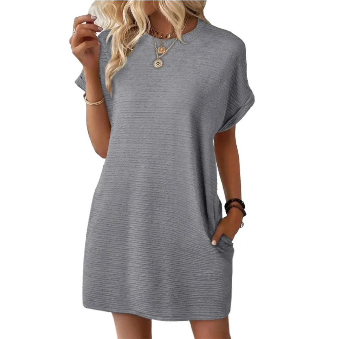 Liora | Casual Round Neck Dress