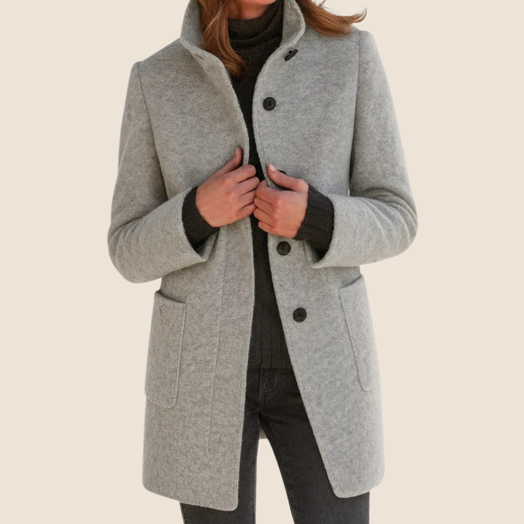Victoria | Cozy Women's Coat with a Stylish High Collar