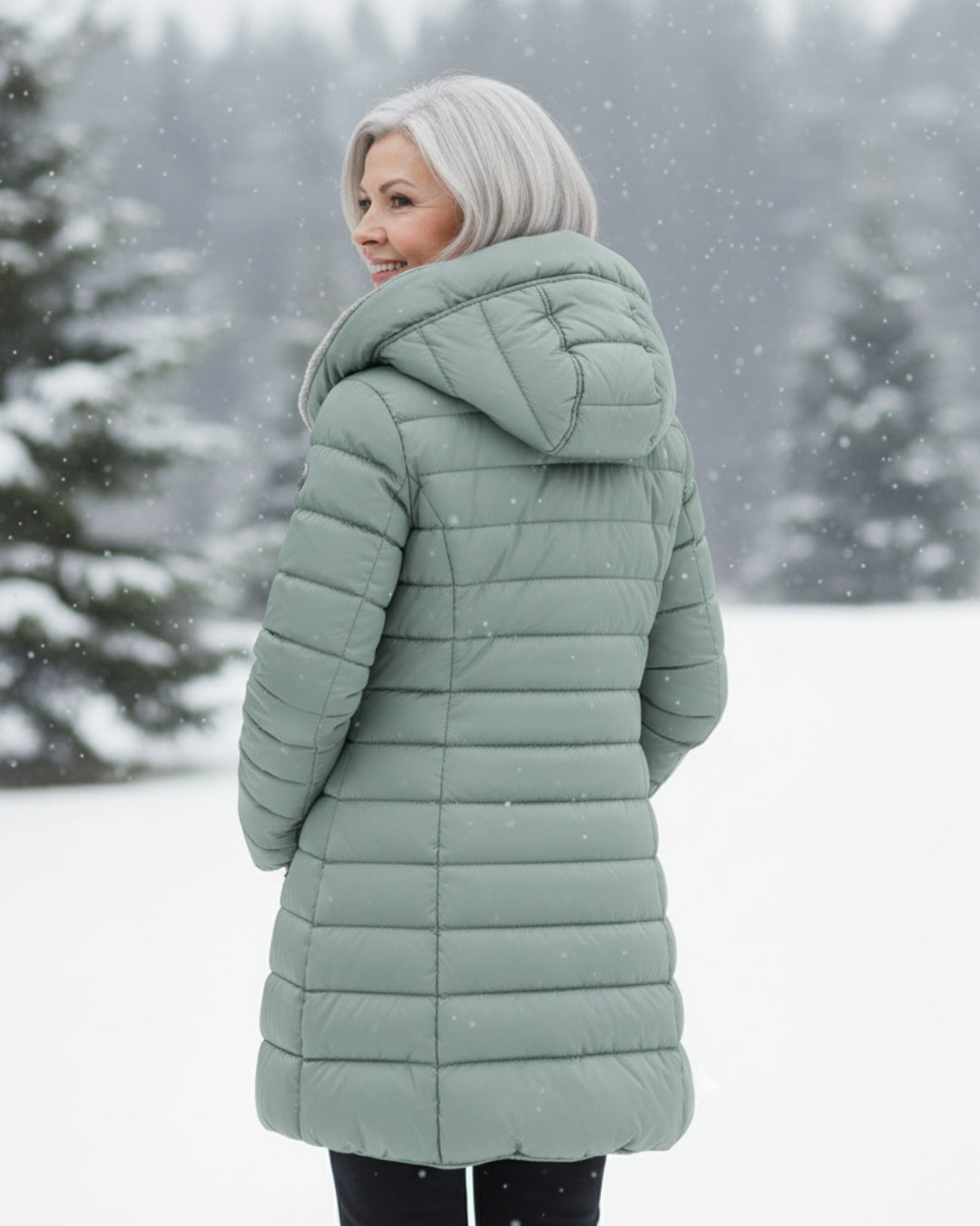 Women's Winter Puffer Jacket - Warm and Modern