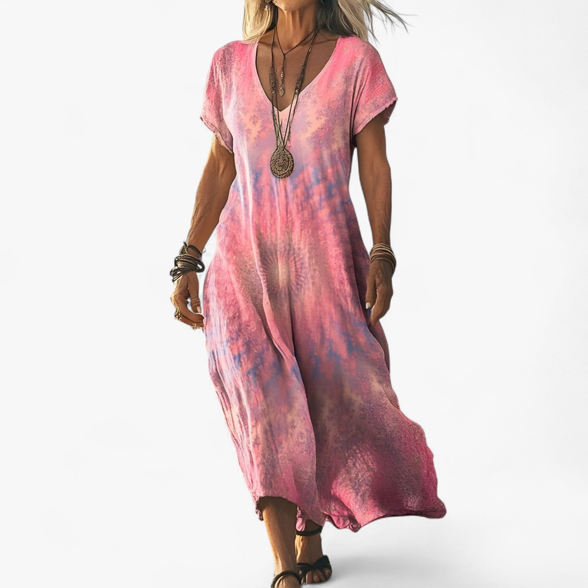 Women's Vintage Gradient Dress