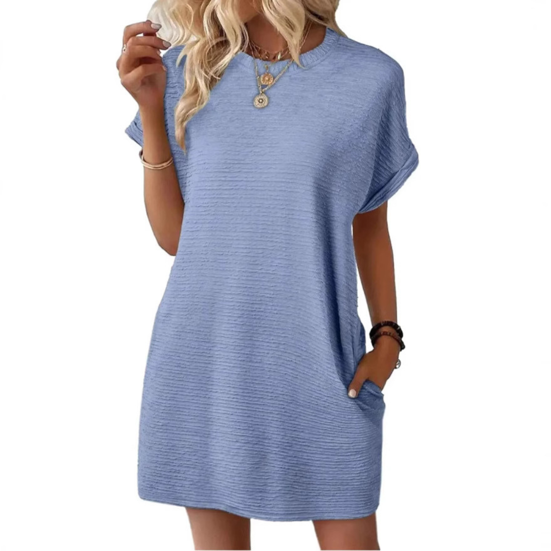Liora | Casual Round Neck Dress