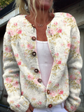 Women's Vintage Knit Cardigan Sweater – Cozy, Timeless Knitwear for Everyday Style