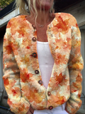 Women's Vintage Knit Cardigan Sweater - Classic Style, Cozy Warmth