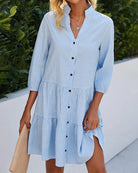 Dress : LILY | Shirt Dress in van Paper Favor