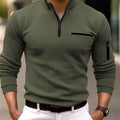 Men's Comfortable and stylish long-sleeve shirt with a zipper