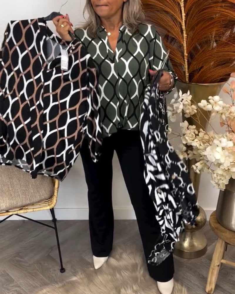 Women's Stylish blouse with graphic print