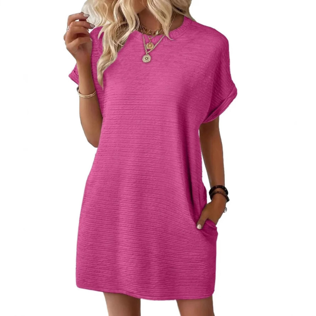 Liora | Casual Round Neck Dress