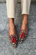 Women's POINTED LOAFER WITH RED TASSELS