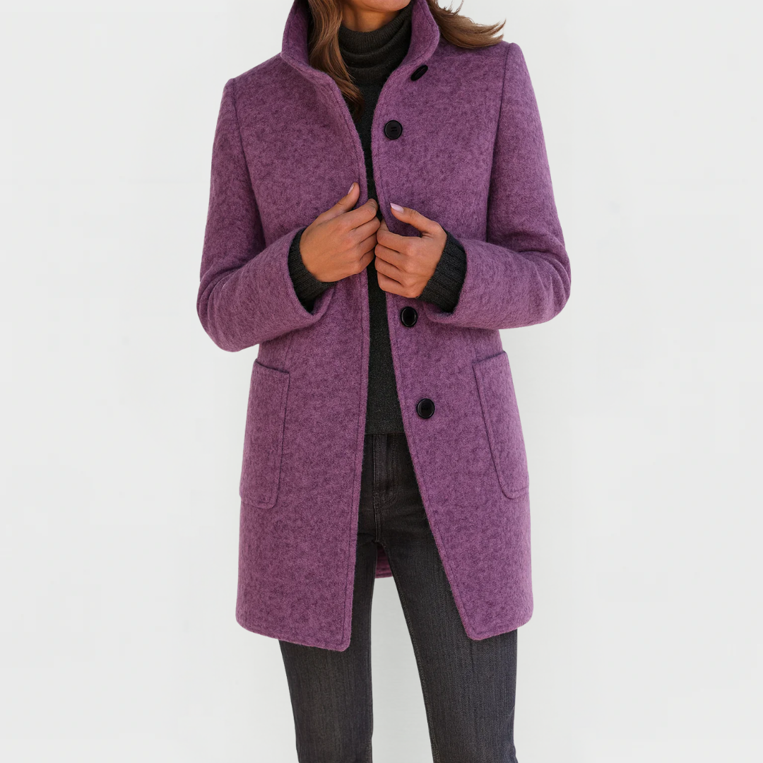 Victoria | Cozy Women's Coat with a Stylish High Collar