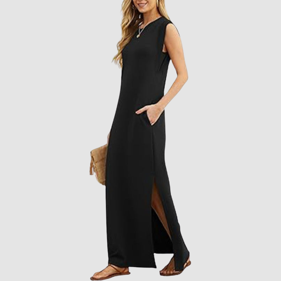 Women's Elegant Maxi Dress - Timeless Glamour in a Flowing Silhouette