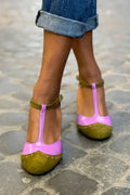 Women's CLOSED SANDAL WITH T-BAR STRAP