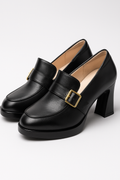 Women's High-Heeled Pumps with Buckle