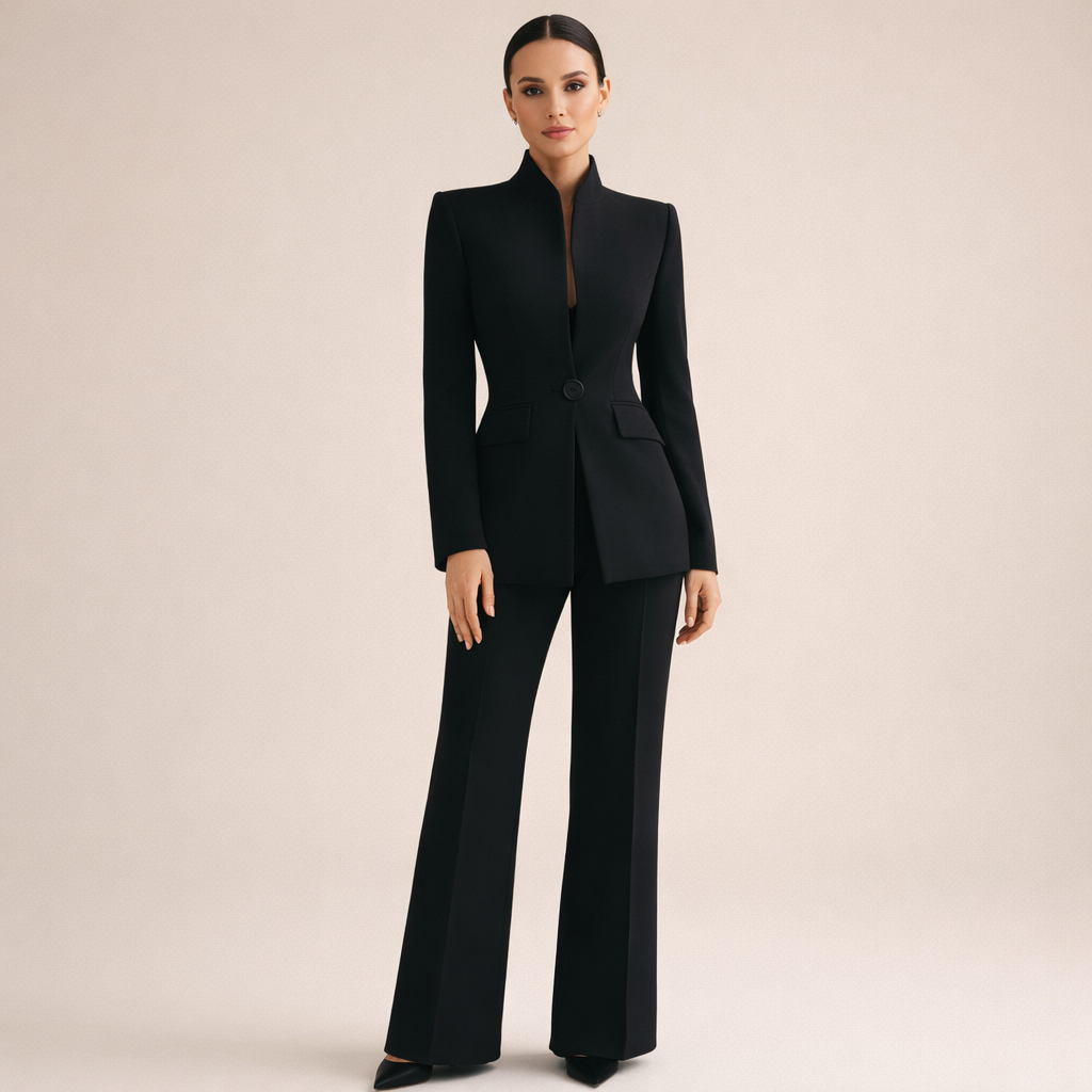 : Sophia | Elegant Suit in Black van Paper Favor