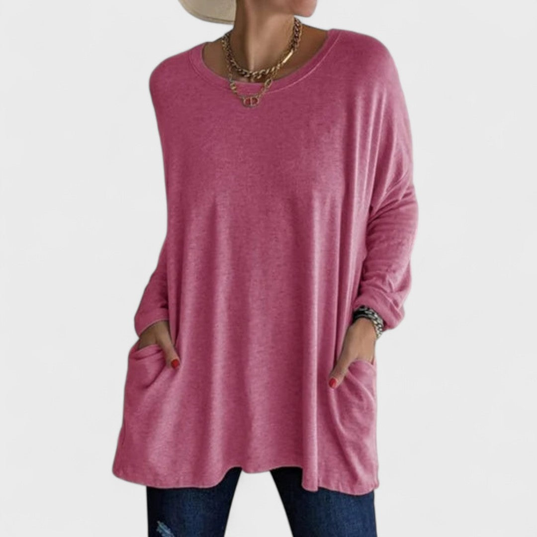 Moira | Effortless Relaxed-Fit Long-Sleeve Top