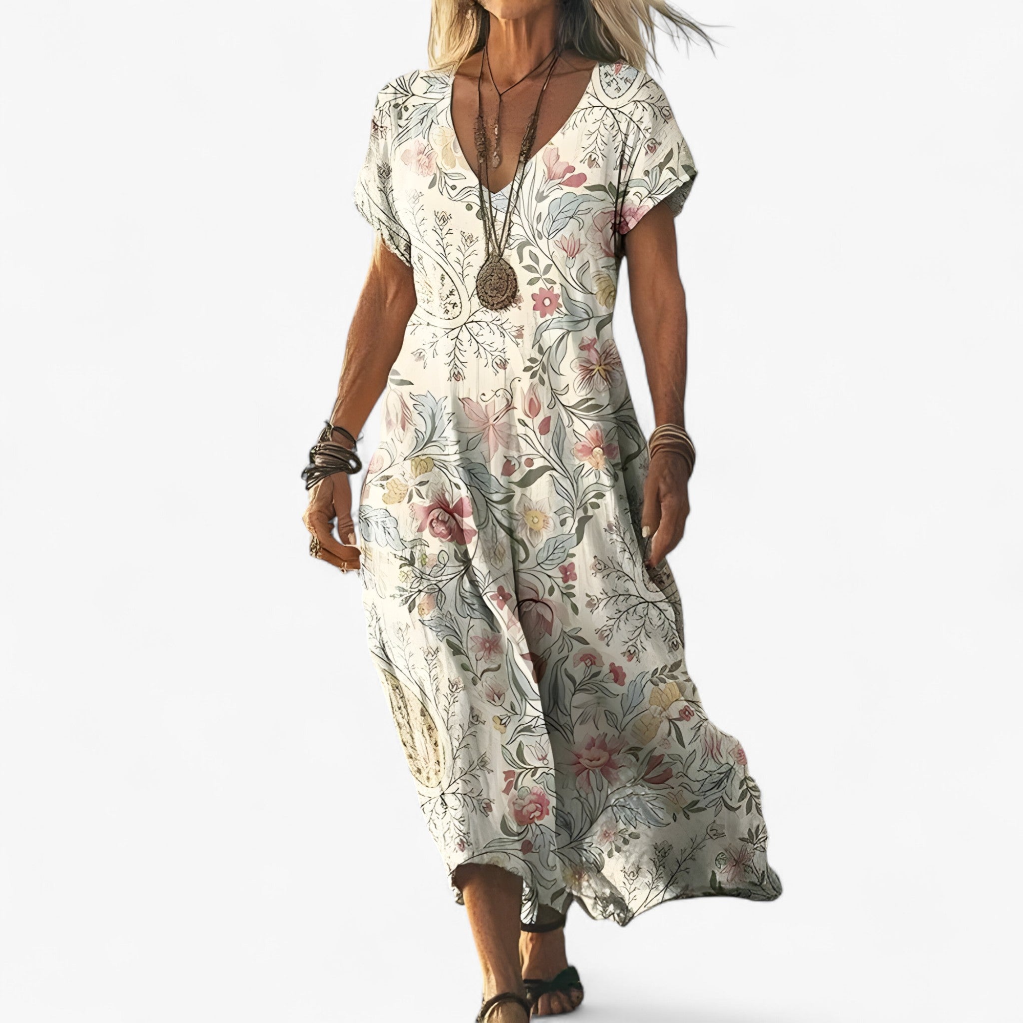 Women's Vintage Gradient Dress