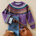 Timeless Vintage Knit Sweater — Elegant & Cozy