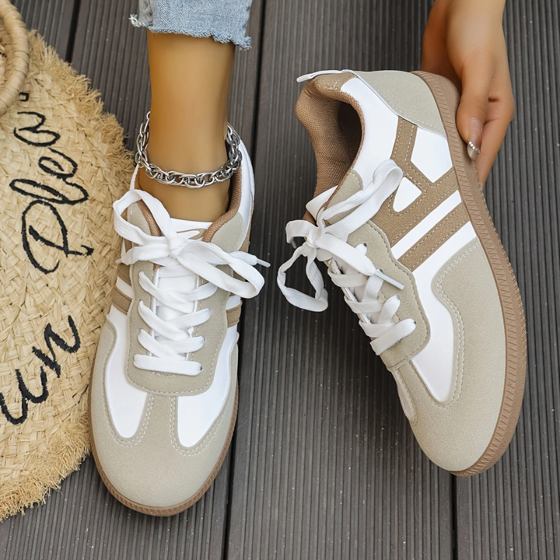 Shoes : Lisa - Orthopedic Comfortable Sneakers in van Paper Favor