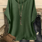 : Sienna™ | Effortless Summer Top in Fern green van Paper Favor