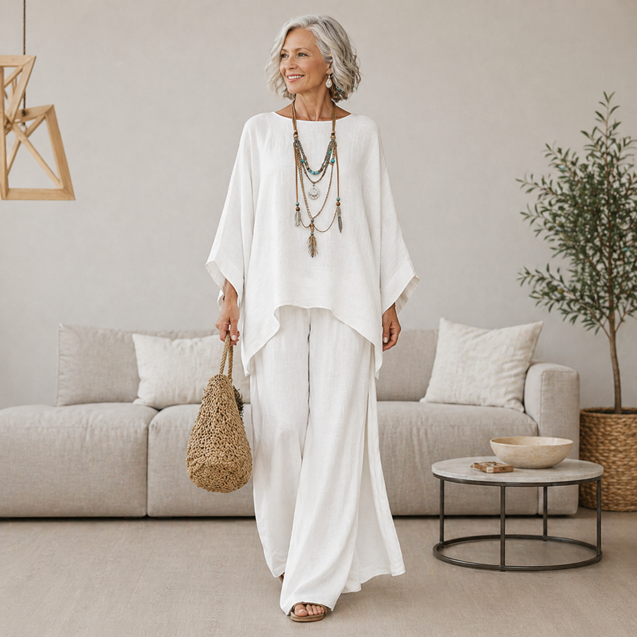 Celeste™ | Elegant Linen Two-Piece Set